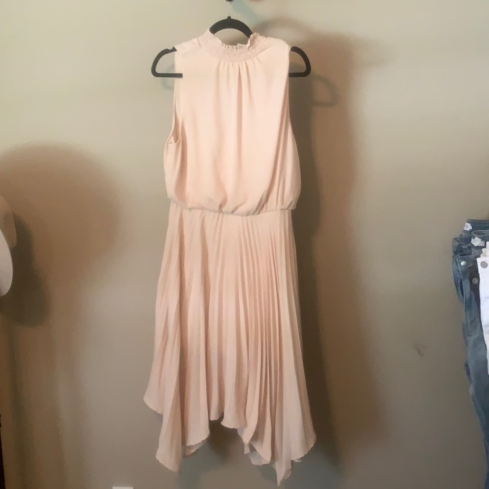 Midi Dress; pale pink. WORN ONCE